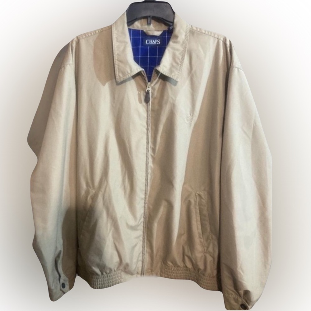 Chaps Beige Jacket - Picture 2 of 9